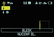 Dostupné funkce - Quick menu