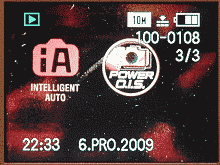 LCD v režimu prohlížení