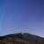 Noční obloha nad sopkou Teide (3718 m)