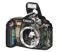 Vnitřní část aparátu Canon EOS 20D