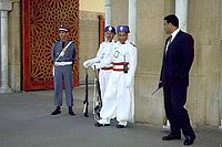 Maroko, stráže před královským palácem