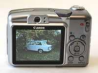 CANON PowerShot A720iS LCD displej