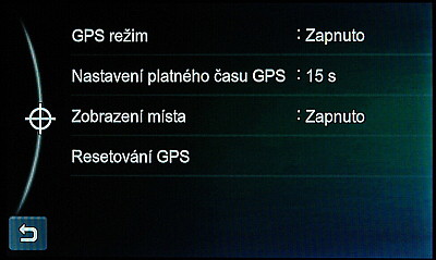Nastavení GPS