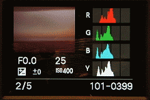 LCD při přehrávání LCD při přehrávání