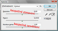 expozice v Adobe Photoshop