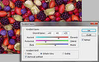 úpravy barevných kanálů - Photoshop