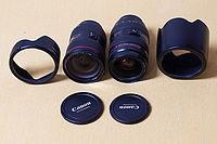 Canon EF 24-70mm f/2,8 L II USM vs. 24-70mm f/2,8 L USM (nový vlevo)