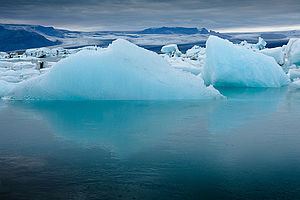 Modrý led I, Jokulsárlón, Island