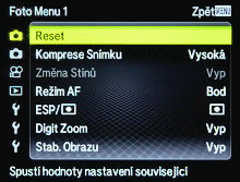 Nastavení | © Petr Koritina Nastavení