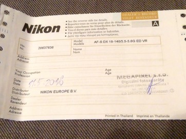 Prodám / Vyměním, Nikon 18-140mm f/3,5-5,6 G ED VR Nový