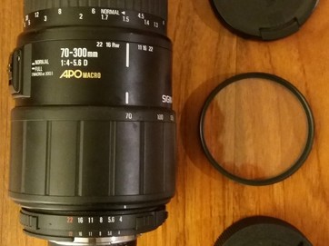 Sigma 70-300 mm f/4-5,6, APO MACRO pro Nikon