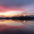 Západ slunce na rybníku Jílovka