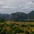 Pohled na údolí Vinales, Pinar del Rio, Cuba.
