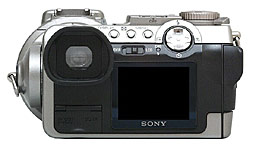 Sony DSC F707-zadní část
