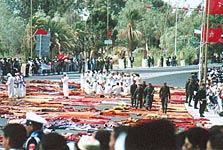 Přípravy na příjezd krále