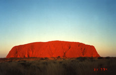 Uluru při západu slunce