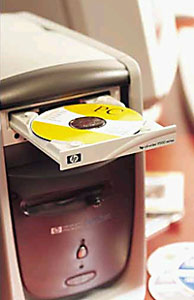 Vypalovačka CD disků firmy Hewlett Packard
