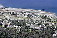 Lávový proud uprestřed města Plymouth