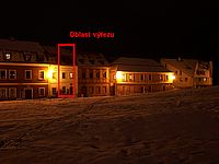 Šum - označení místa výřezu