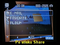 Po stisku Share