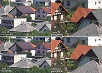 výřezy z clon 5,6 a 11