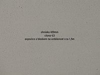 s bleskem  - 420mm a clona 4,5
