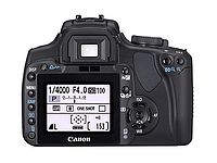 Obrázek č. 2  - Zadní stěna aparátu Canon EOS 400D