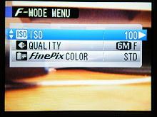 F-mode při snímání