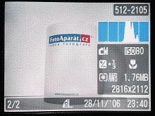 LCD při prohlížení LCD při prohlížení