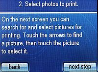 Přímý tisk - výběr fotografií