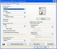 Ovladač - předvolby tisku