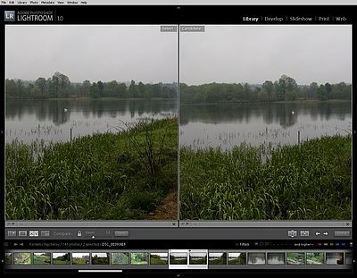Compare View slouží k porovnání dvou snímků, třeba pro výběr ostřejšího Compare View slouží k porovnání dvou snímků, třeba pro výběr ostřejšího
