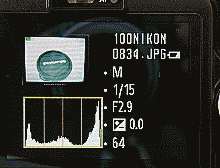 LCD při prohlížení