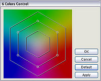 Nastavení RGB-CMY (Hexacolor) Nastavení RGB-CMY (Hexacolor)