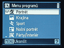 Scénické režimy