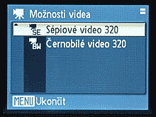 Volby režimu video