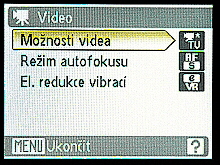 Video menu