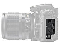 Obrázek č. 34 - Konektory Nikonu D90 Obrázek č. 34 - Konektory Nikonu D90