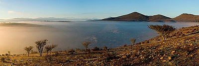 ranní mlhy ve Valle del Encanto