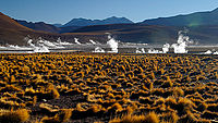ráno u gejzíru El Tatio