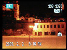 LCD při přehrávání