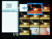 LCD při přehrávání