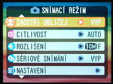 Možnosti režimu Auto