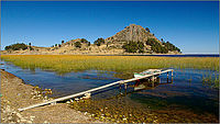 pobřeží jezera Titicaca