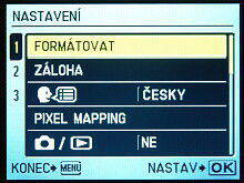 Nastavení (Setup)