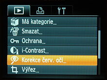 Korekce červených očí