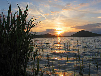 Západ slunce na Mácháči