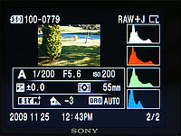 zobrazení s histogramem zobrazení s histogramem