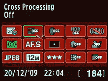 Dostupné funkce  (FW 1.00)