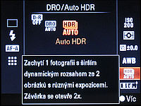 menu pomocí tlačítka Fn